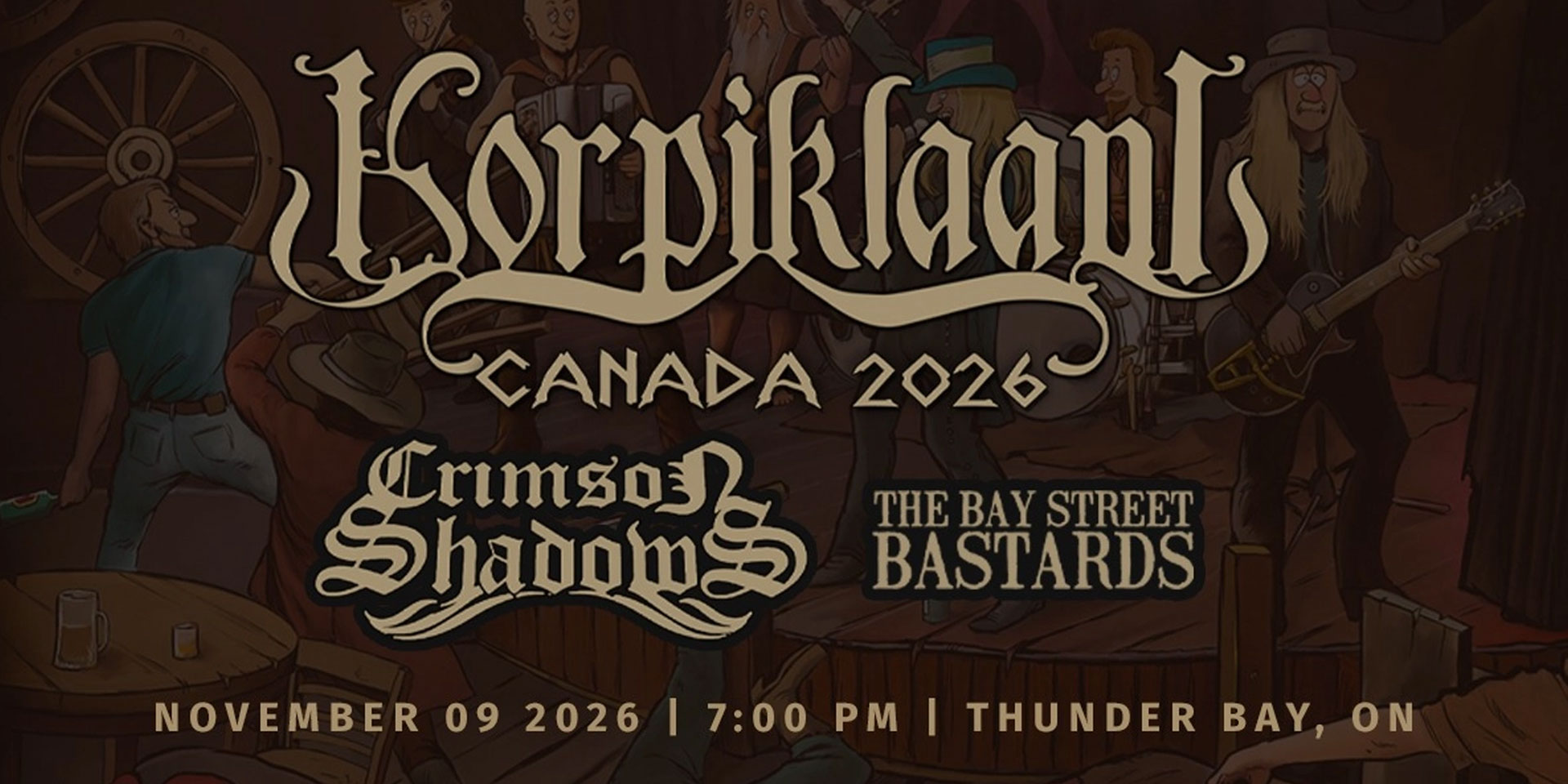 KORPIKAANI WITH CRIMSON SHADOWS BAY STREET BASTARDS